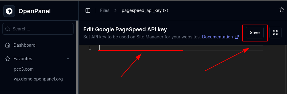 add api key