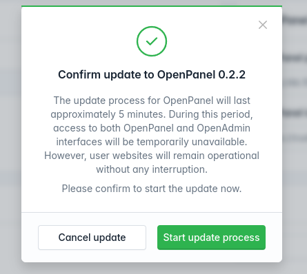 openadmin update manually 2 