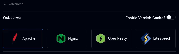 apache for user