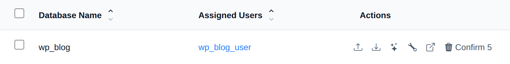 Delete button turned into a Confirm button with a countdown after the first click