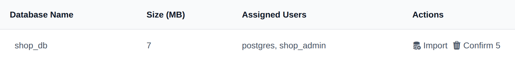 Delete button turned into a Confirm button with a countdown after the first click
