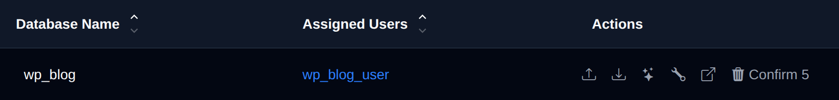 Delete button turned into a Confirm button with a countdown after the first click
