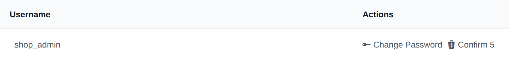 Delete button turned into a Confirm button with a countdown after the first click