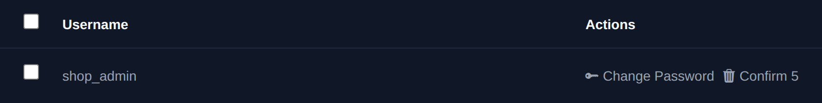 Delete button turned into a Confirm button with a countdown after the first click