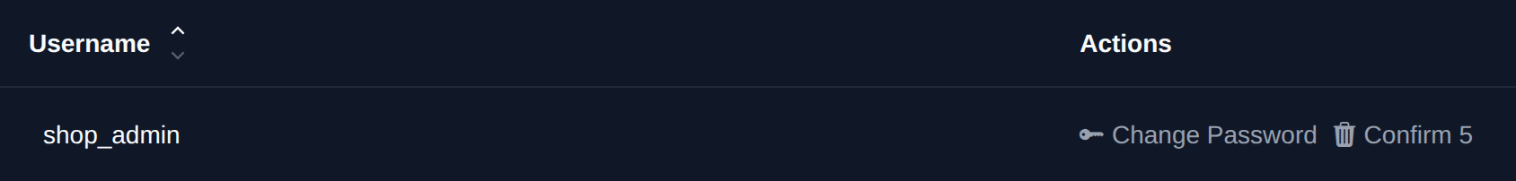 Delete button turned into a Confirm button with a countdown after the first click