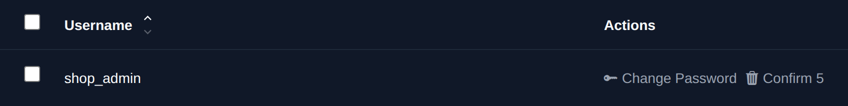 Delete button turned into a Confirm button with a countdown after the first click