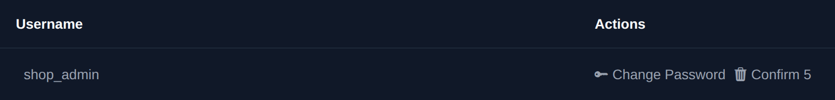 Delete button turned into a Confirm button with a countdown after the first click
