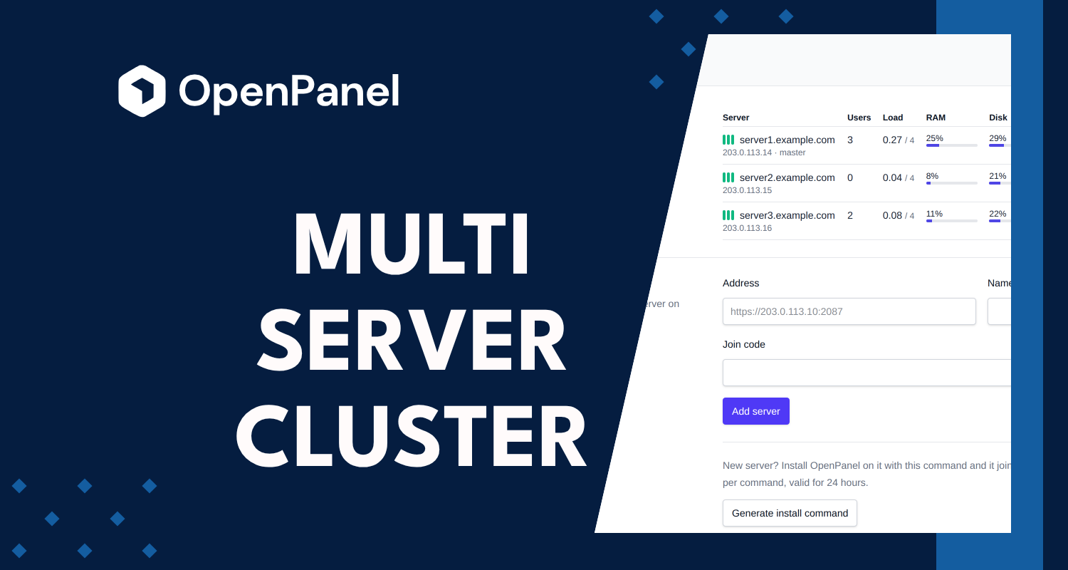 Multi-Server in OpenPanel 2.0.20: Manage All Your Servers From One OpenAdmin