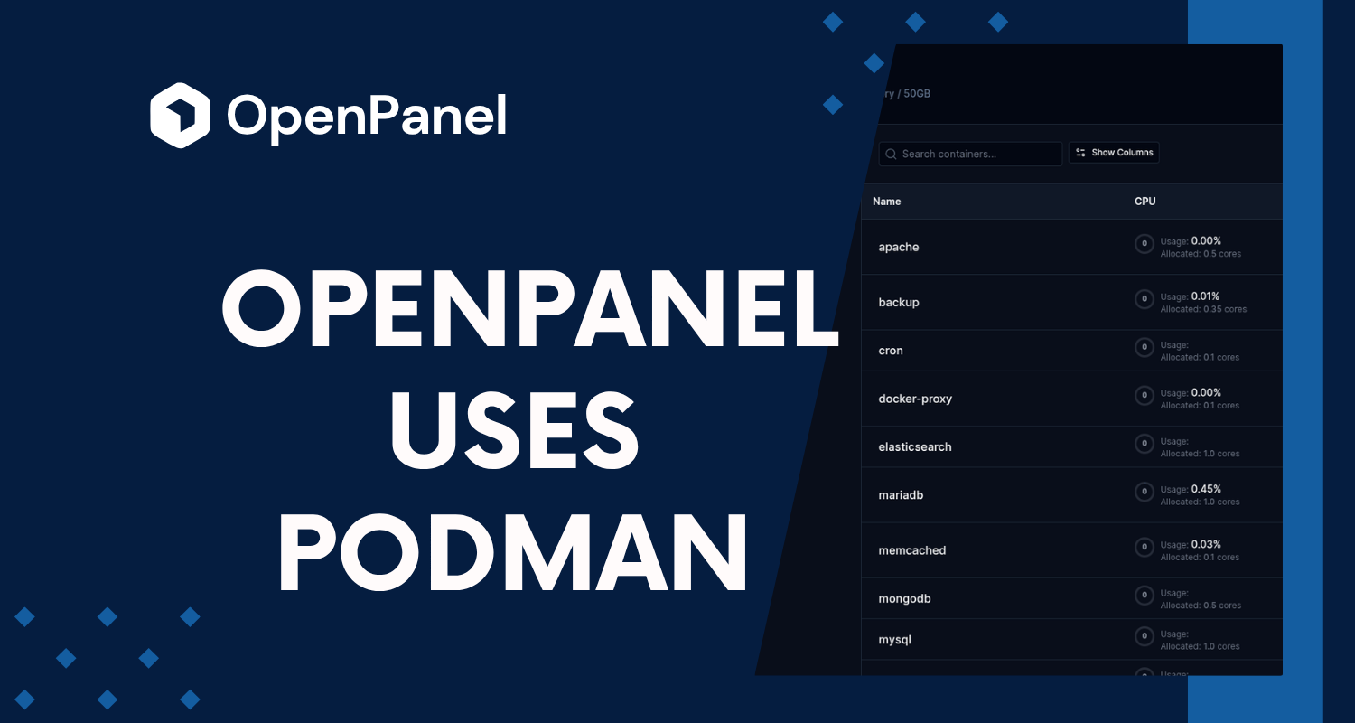 Why OpenPanel 2.0 Is Switching to Podman