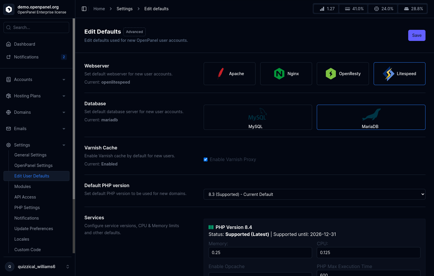 5 Best Free Open-Source cPanel Alternatives in 2026: aaPanel, CyberPanel, CWP, OpenPanel & VestaCP Compared 4 OpenPanel | Next Generation Web Hosting Panel